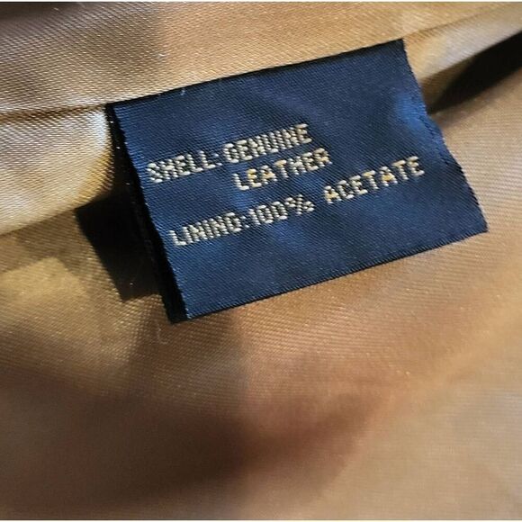 Golden Bear Jacket Women's Small Tan Button Down Soft Leather Limited Edition - Picture 4 of 5